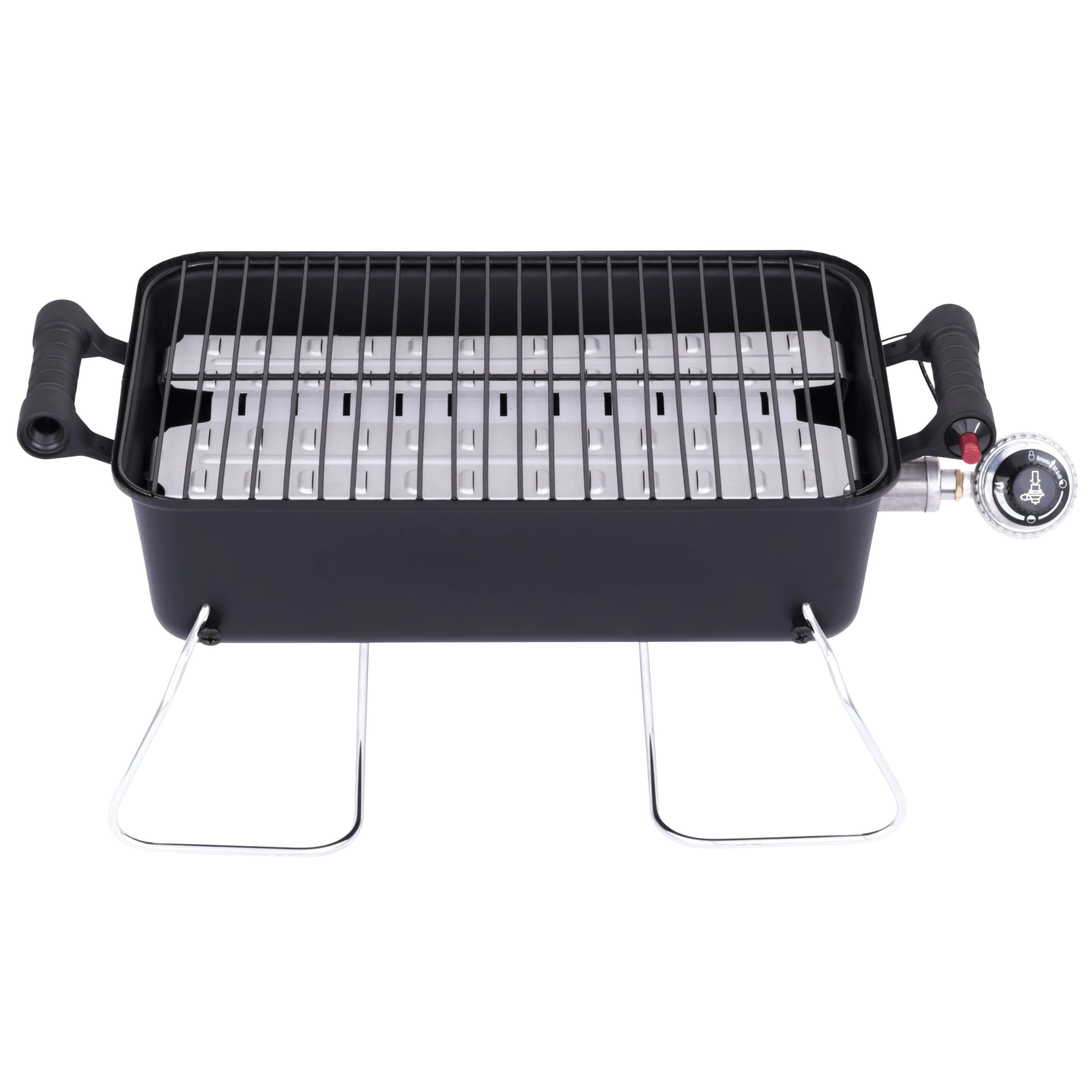1-Burner Deluxe Portable Propane Gas Table Top Grill In Black 7 1-Burner Deluxe Portable Propane Gas Table Top Grill In Black - Image 5
