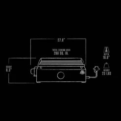 Pit Boss Portable Tabletop 1-Burner Griddle 15 Pit Boss Portable Tabletop 1-Burner Griddle -Ash Roamer Sales Store 10558 PB200GS