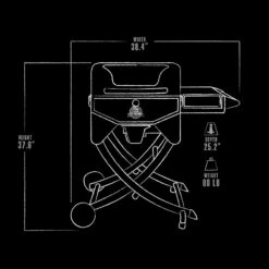 Pit Boss Mahogany 260 Portable Wood Pellet Grill -Ash Roamer Sales Store 10570 exterior