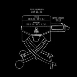 Pit Boss Mahogany 260 Portable Wood Pellet Grill -Ash Roamer Sales Store 10570 interior