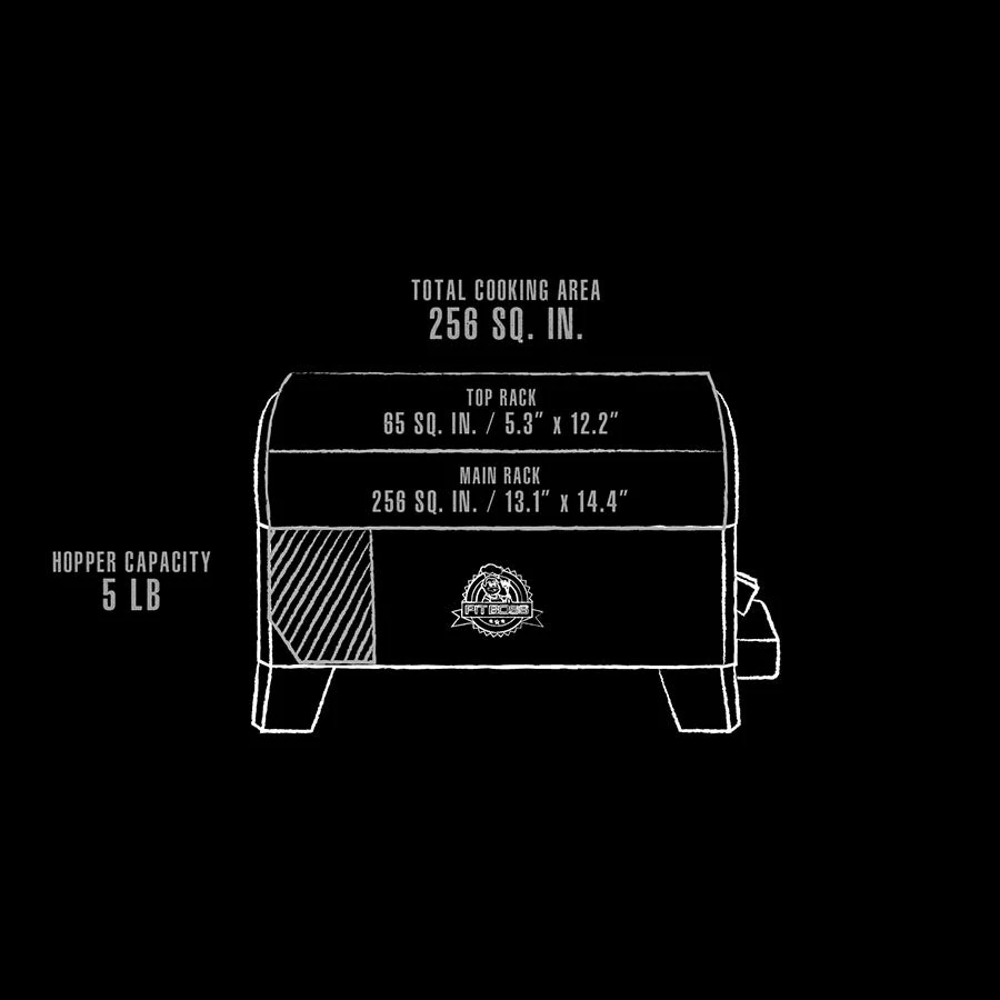 Pit Boss Mahogany 150PPS Tabletop Wood Pellet Grill 6 Pit Boss Mahogany 150PPS Tabletop Wood Pellet Grill - Image 4