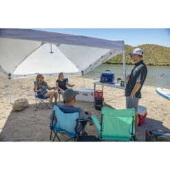 Pit Boss Pit Stop, Portable Charcoal Grill W/ Cover And Bag - Blue -Ash Roamer Sales Store 10824 pit stop charcoal lifestyle beach2