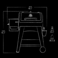 Pit Boss 440FB1 Matte Black Wood Pellet Grill -Ash Roamer Sales Store 10906 PB440FB1 exterior
