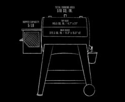 Pit Boss 440FB1 Matte Black Wood Pellet Grill -Ash Roamer Sales Store 10906 PB440FB1 interior 2