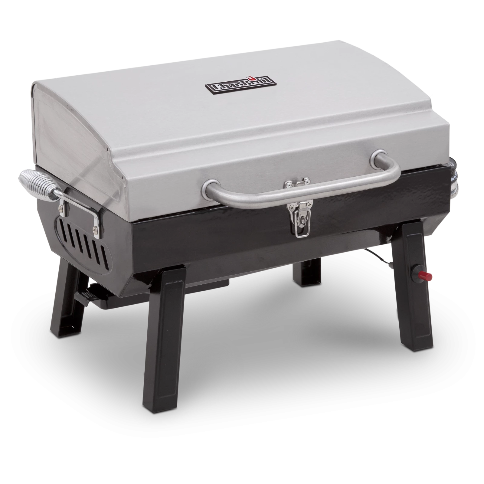 1-Burner Portable Propane Gas Grill In Stainless Steel 9 1-Burner Portable Propane Gas Grill In Stainless Steel - Image 7