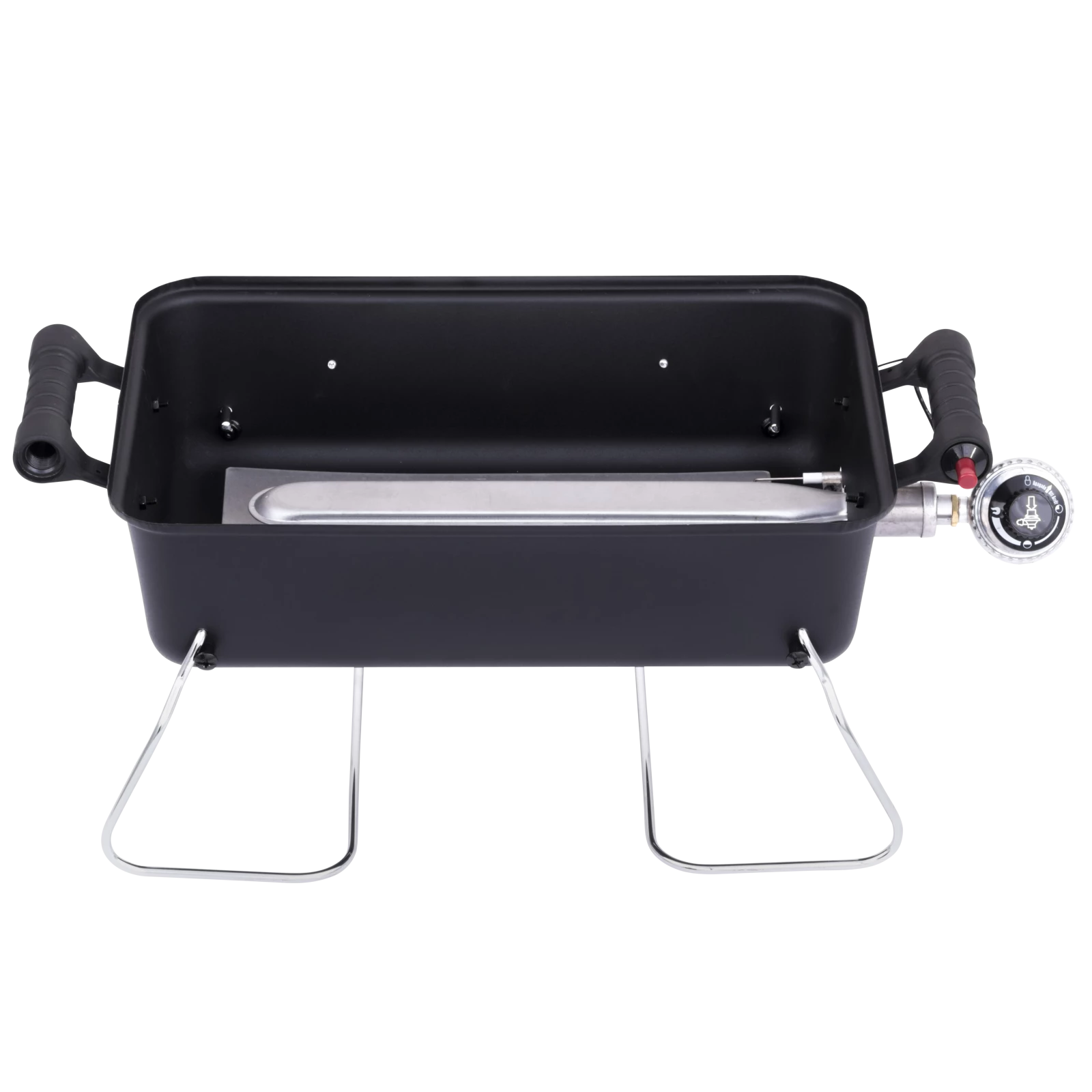 1-Burner Deluxe Portable Propane Gas Table Top Grill In Black 12 1-Burner Deluxe Portable Propane Gas Table Top Grill In Black - Image 10