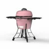 Pit Boss K24 Ceramic Charcoal Grill | Pink -Ash Roamer Sales Store 71246 Pink Charcoal Kamado 24 Ceramic SideAngle
