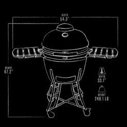 Pit Boss K24 Ceramic Charcoal Grill | Pink -Ash Roamer Sales Store 71246 Pink Kamado Dimensions Exterior