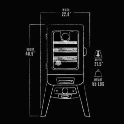 Pit Boss 2-Series Analog Electric Vertical Smoker -Ash Roamer Sales Store 77220 PBV2A1 exterior