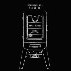 Pit Boss 2-Series Analog Electric Vertical Smoker -Ash Roamer Sales Store 77220 PBV2A1 interior