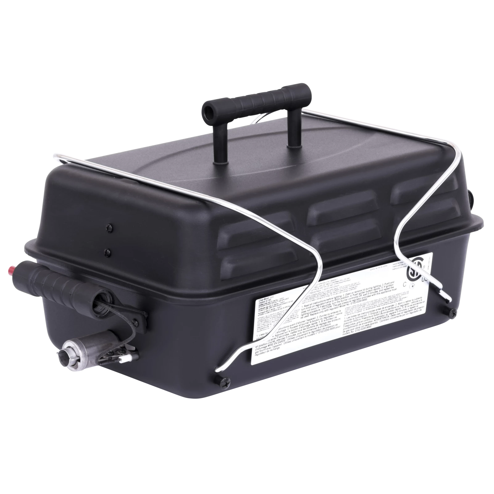 1-Burner Deluxe Portable Propane Gas Table Top Grill In Black 5 1-Burner Deluxe Portable Propane Gas Table Top Grill In Black - Image 3