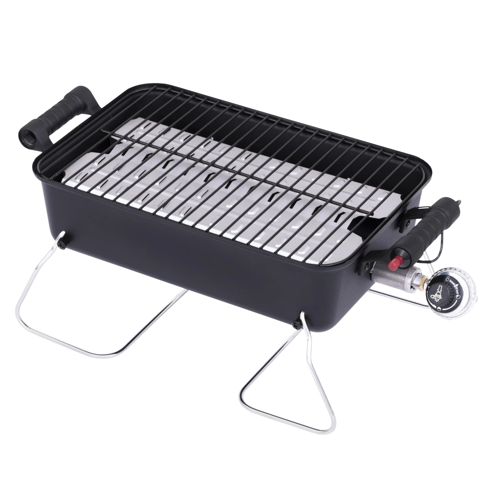 1-Burner Deluxe Portable Propane Gas Table Top Grill In Black 10 1-Burner Deluxe Portable Propane Gas Table Top Grill In Black - Image 8