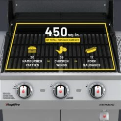 3-BURNER GAS GRILL SILVER -Ash Roamer Sales Store 98b300f4bbed72b0a24e8f54fe575b82 463732723