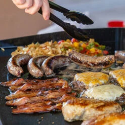 Ceramic Griddle Top - 1 & 2 Burner Portable Tabletop -Ash Roamer Sales Store CeramicCoatedTop Lifestyle001