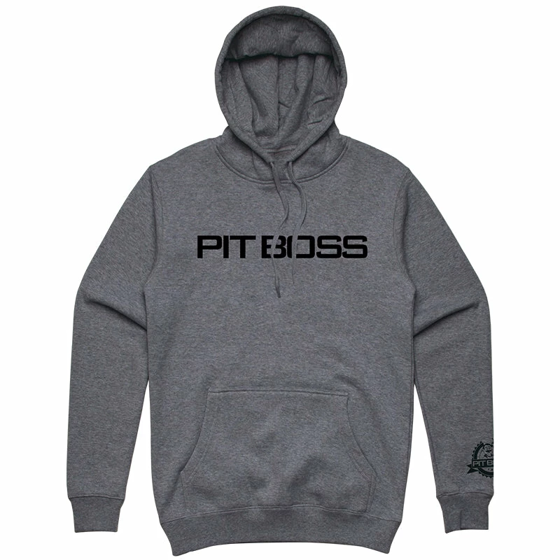 Men’s Gunmetal Heather Logo Hoody - S 3 Men’s Gunmetal Heather Logo Hoody - S