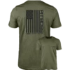 Pit Boss Vertical Flag Men’s T-Shirt - Military Heather Green - S 2 Pit Boss Vertical Flag Men’s T-Shirt - Military Heather Green - S -Ash Roamer Sales Store M PITB023 PitBossVerticalFlag 01
