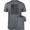 Pit Boss Vertical Flag Men’s T-Shirt - Titanium Heather Gray - S -Ash Roamer Sales Store M PITB023 PitBossVerticalFlag 02