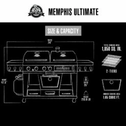 Pit Boss Memphis Ultimate Combo Grill -Ash Roamer Sales Store Memphis Ultimate 1.0 Dimension Drawing