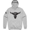 Men’s Grey Heather Bull Hoody - S