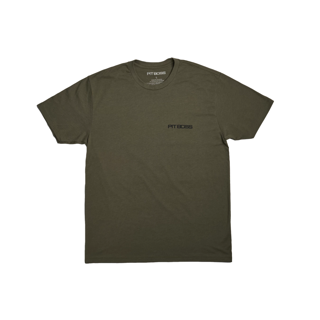 Pit Boss Vertical Flag Men’s T-Shirt - Military Heather Green - S 5 Pit Boss Vertical Flag Men’s T-Shirt - Military Heather Green - S - Image 3
