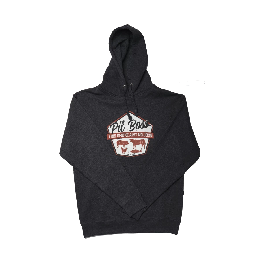 Pit Boss Masters Of Smoke Hoody - Charcoal Heather - S 4 Pit Boss Masters Of Smoke Hoody - Charcoal Heather - S - Image 2