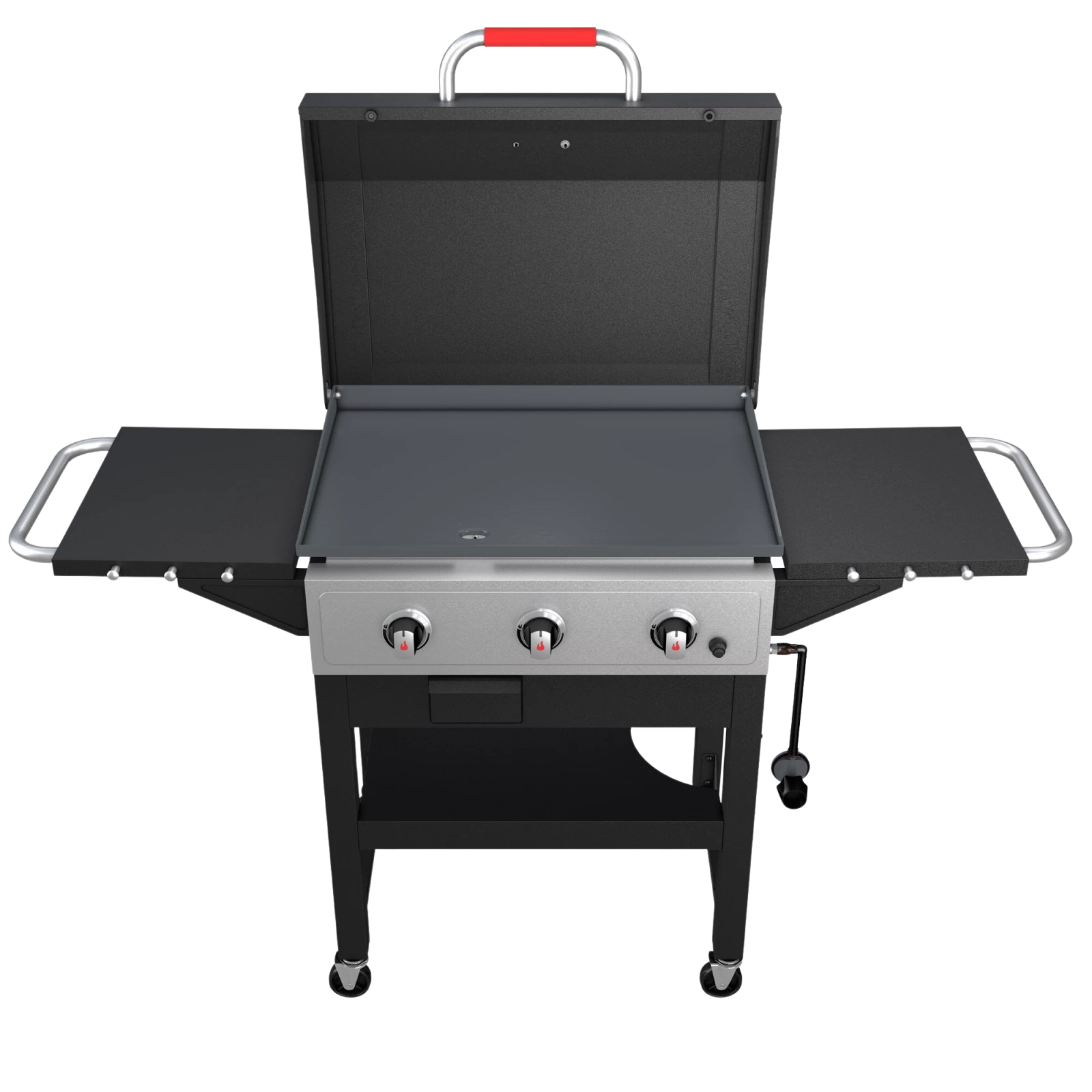 3-Burner Gas Griddle Cart 4 3-Burner Gas Griddle Cart - Image 2