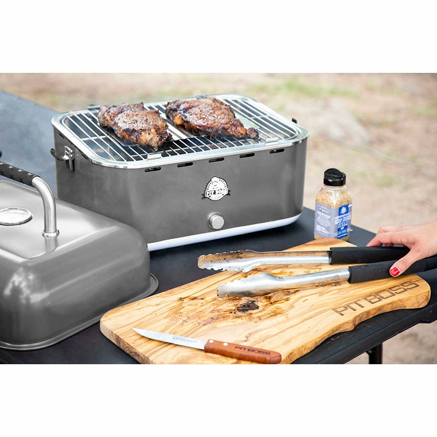 Pit Boss Portable Charcoal Grill - Grey - PBCSL200 4 Pit Boss Portable Charcoal Grill - Grey - PBCSL200 - Image 2