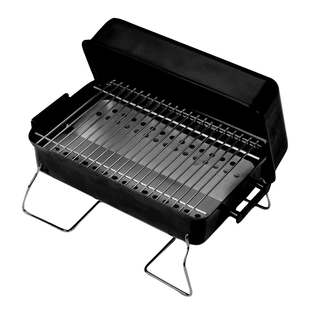 190 Sq. Inch Portable Charcoal Grill In Black 5 190 Sq. Inch Portable Charcoal Grill In Black - Image 3