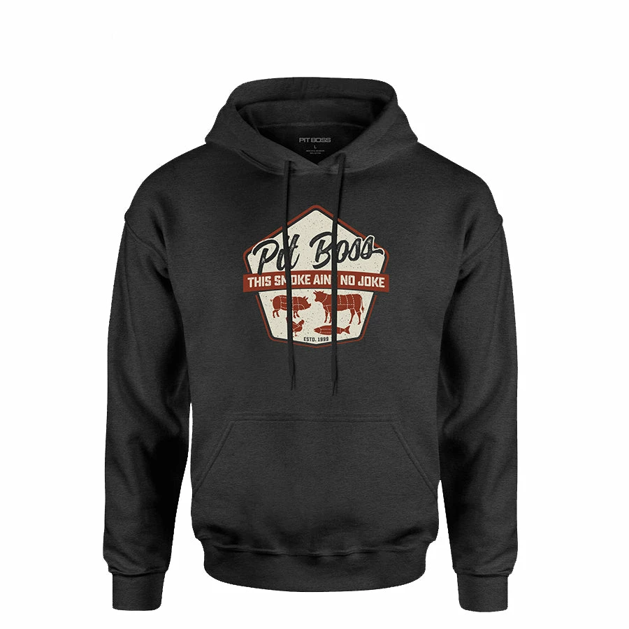 Pit Boss Masters Of Smoke Hoody - Charcoal Heather - S 3 Pit Boss Masters Of Smoke Hoody - Charcoal Heather - S