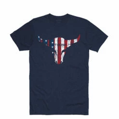 Pit Boss American Bull Men’s T-Shirt - Navy Heather - M